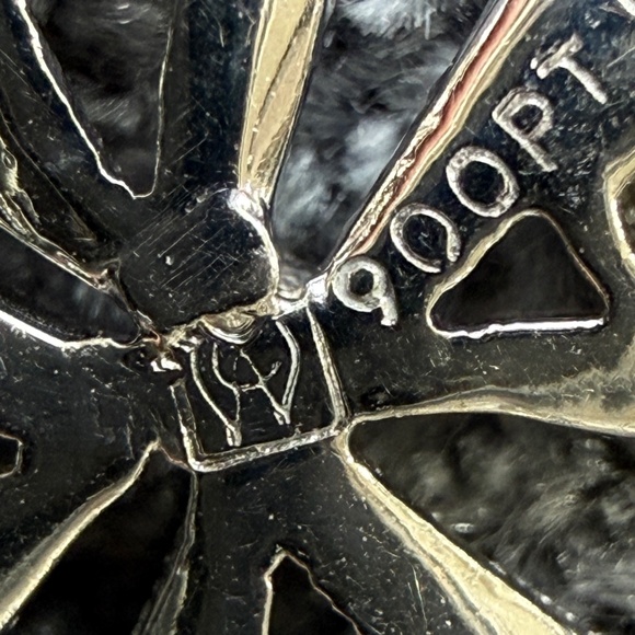 Designer CATHY WATERMAN Platinum Diamond 3 Flower Station Pendant Chain Necklace - Picture 7 of 14